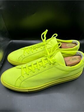 Common Projects Green Micro Suede Achilles Sneakers EU45